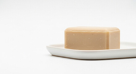 Solid Dish Soap Bar with Minimal Tray