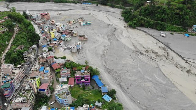 Drone footage of Melamchi Bazaar shows the real cost of climate inaction. As Nepal faces intense floods worsened by warming temperatures, this disaster reflects a global environmental emergency.