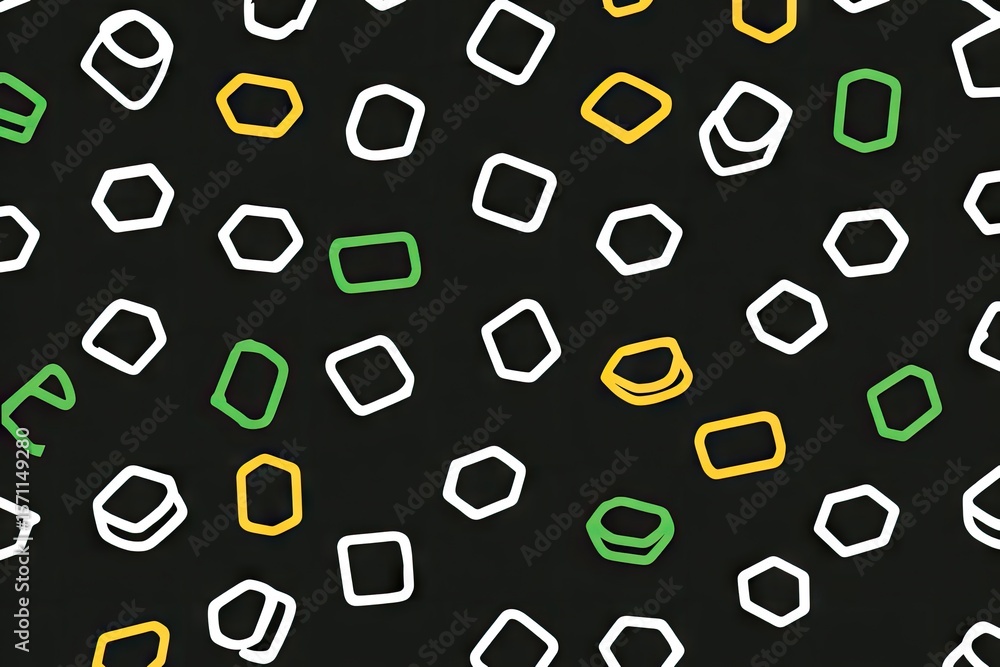 Poster abstract geometric pattern with various shapes