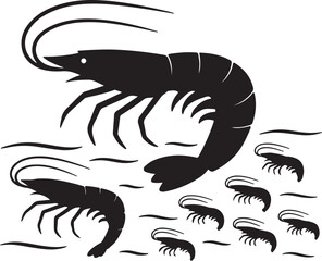 giant freshwater prawn vector art গোলদা চিংড়ি