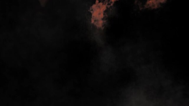 Big massive explosion 002 with smoke, debris, embers, two speeds, HD 24p, alpha channel for transparent background