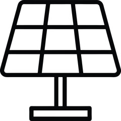 Solar Panel: Outline Icon

