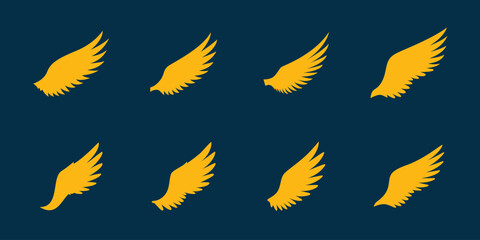 Feather Wings Logo Set