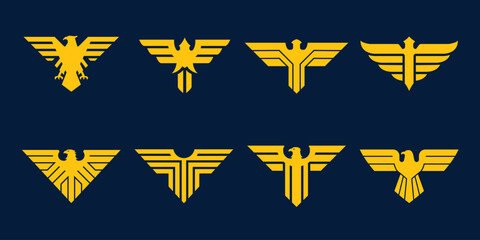 Military Wing Badge Set