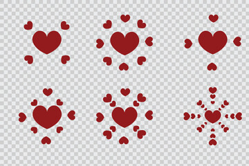 symbol of love explosion or spark of love