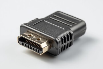 Compact HDMI adapter showcasing sleek design and durable materia