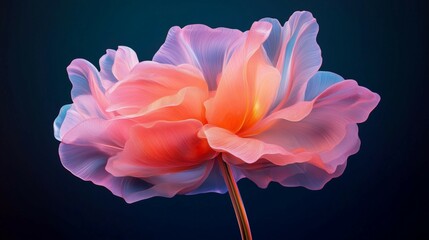 Minimalistic stylish still life with flower arrangement
