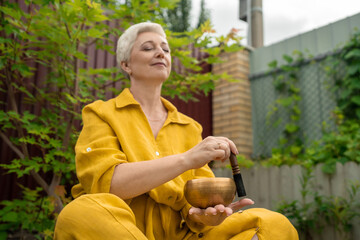Experience Mindful Meditation with a Singing Bowl in the tranquility of Natures embrace