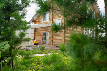 This Charming Wooden House is Delightfully Surrounded by Beautiful Nature and Scenic Views