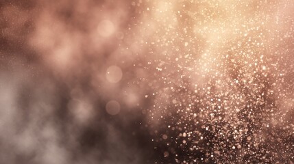 Abstract background with warm tones and glittering particles