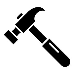Hammer icon isolated on white background