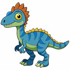 Dilophosaurus, a fast-running predator in the Jurassic period