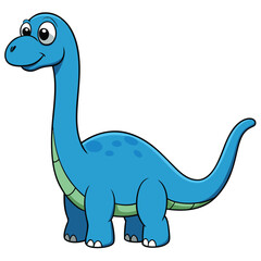 Brachiosaurus, a Jurassic long-necked plant-eating dinosaur