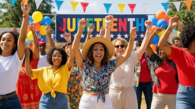 Juneteenth Celebration: Joyful Dance and Festivities