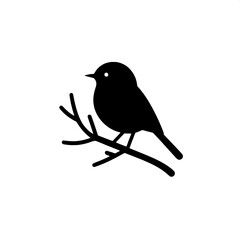 Bird Sitting on Branch