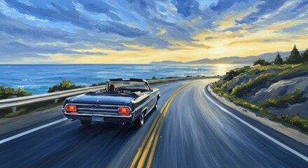 Fototapeta premium car on the road