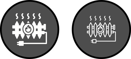 Heat Radiator Vector Icon