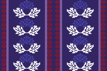 Ethnic Abstract Orange. Seamless pattern in tribal, folk embroidery, and Mexican style. 
