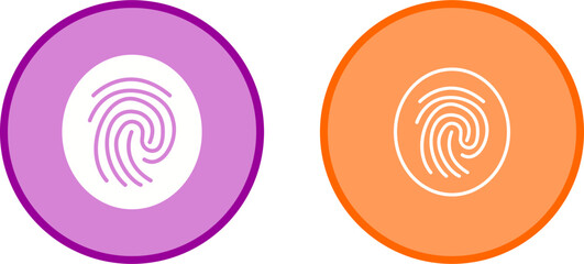 Fingerprint Vector Icon