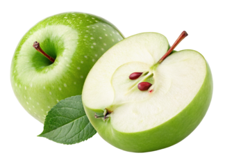 Fresh green apples with leaves your guide to juicy healthy fruit choices for nutritious snacking