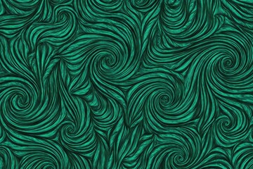 Abstract teal swirling pattern