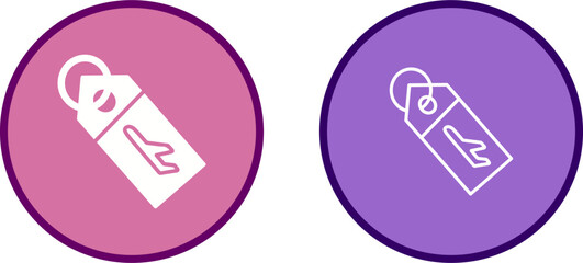 Luggage Tag Vector Icon
