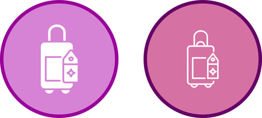 Bag With Tags Vector Icon