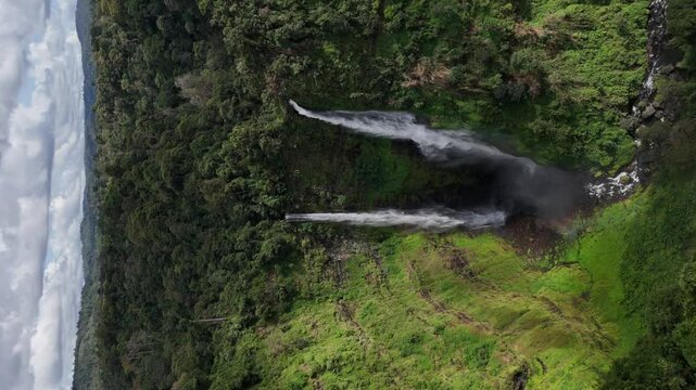 Beautiful of tadfane waterfall , Laos