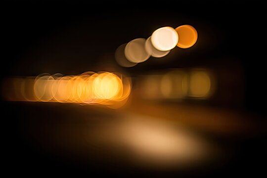 Night city lights blur - Powered by Adobe