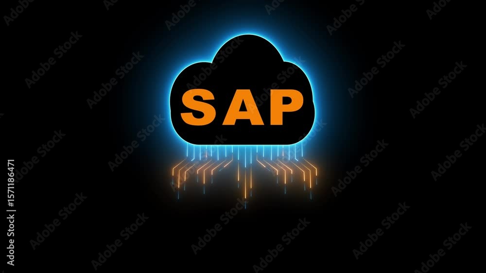 Poster sap cloud server system software automation - enterprise resource planning (erp) technology construc