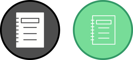 Notepad Vector Icon