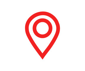 Location map icon. location marker. location pin  illustration on transparent background. 
