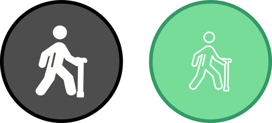 Walking Stick Vector Icon