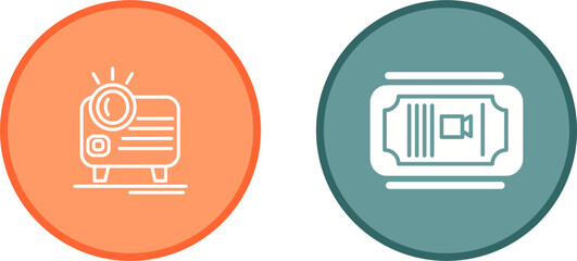 Cinema Ticket Vector Icon