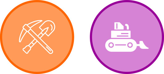 Bulldozer Vector Icon