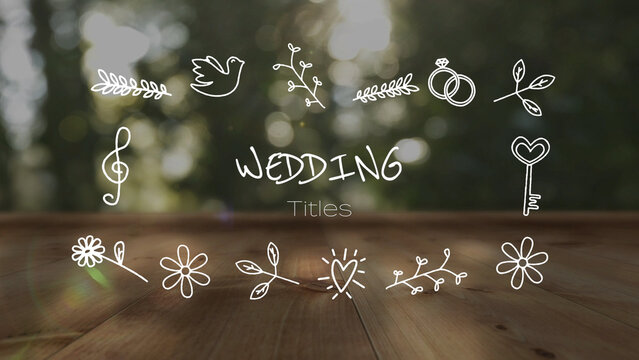 Scribble Wedding Titles