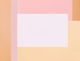 Colorful pastel abstract background. Minimal geometric shapes and lines