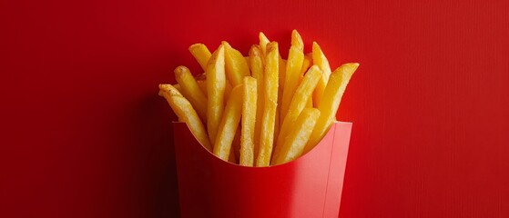 AI Generated. Fries kitchen French Fries delicious fast food