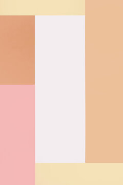 Colorful pastel abstract background. Minimal geometric shapes and lines