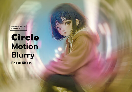 Circle Motion Blur Photo Effect