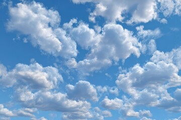 A clear blue sky and gentle clouds create a calm midday atmosphere