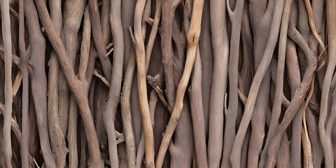 close up of twigs firewood
