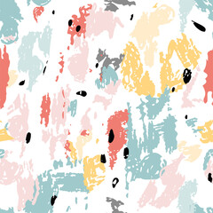 Hand drawing texture seamless print design. Vector illustration design for fashion fabrics and textiles.	
