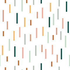 The colourful line texture is seamless. Childish print for apparel, posters, and nursery decoration. Vector rainbow print.	

