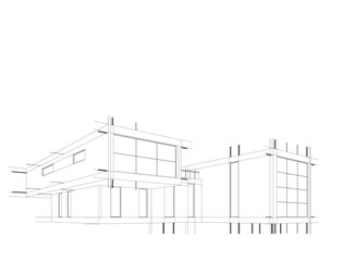 Architecture building. Design background vector illustration