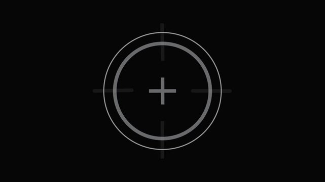 Animated target audience linear icon. Brand promotion. Commercial strategy. Seamless loop HD video with alpha channel on transparent background. Outline motion graphic animation