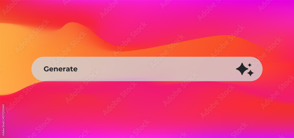 Poster ai element featuring a generate button and modern design, highlighting tech and innovation themes.