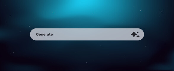 Ai-themed interface design with prominent generate button. ideal for enhancing ai user interaction.
