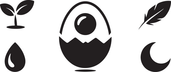 Vector egg flat icon.