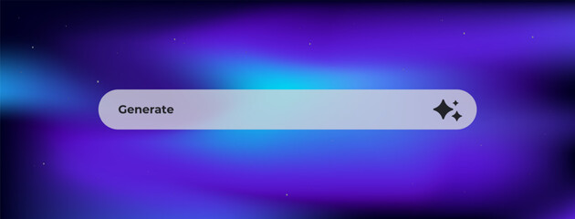Ai interface element with sparkle icon suggesting action. simple design suitable for modern applications.